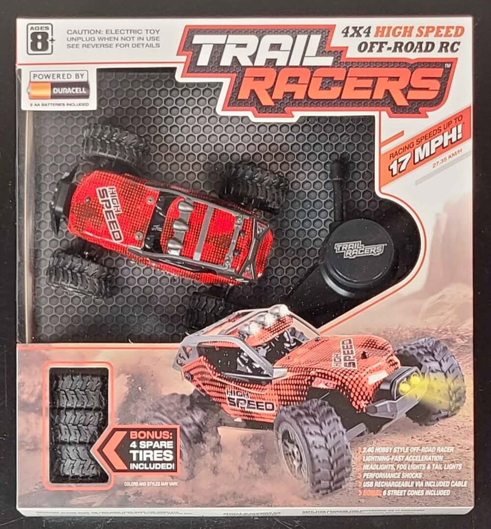 New Trail Racers 4x4 High Speed Off-Road RC Buggy Remote Control Vehicle